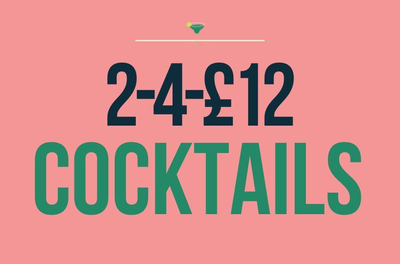 Delicious cocktails at The Royal Oak - 2 for £12 every Friday & Saturday 5-8pm!